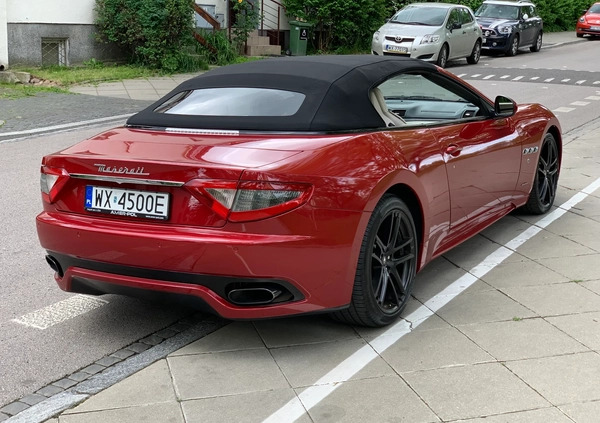 Maserati GranCabrio cena 299000 przebieg: 40700, rok produkcji 2015 z Warszawa małe 562